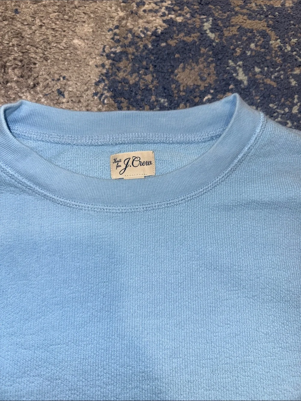 J.Crew Men’s Size L Sky Blue Crewneck Lightweight Sweater